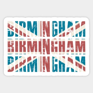 UK Proud - Birmingham Vintage Union Jack Sticker